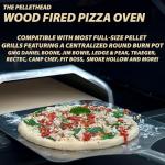 Pellet Grill Pizza Oven Attachment for Wood-Fired Cooking, Fits Traeger, GMG, Pit Boss, Camp Chef, Rec-Tec, Converts Grill to Pizza Oven, 800°F Heat, Stainless Steel