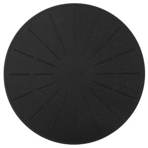 Lazy K Induction Cooktop Mat - Silicone Fiberglass Scratch Protector - for Magnetic Stove - Non Slip Pads to Prevent Pots from Sliding During Cooking_ Black (9.4inches)