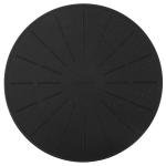 Lazy K Induction Cooktop Mat - Silicone Fiberglass Scratch Protector - for Magnetic Stove - Non Slip Pads to Prevent Pots from Sliding During Cooking_ Black (9.4inches)