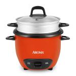 AROMA® 3-Cup (UnCooked) / 1.5Qt / 6-Cup Cooked Rice & Grain Cooker (ARC-743-1NGOR)