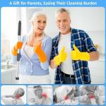 Avonley 7-in-1 Electric Spin Scrubber, 25W Powerful Cordless Cleaning Brush with Adjustable Handle & 7 Replaceable Heads for Bathroom, Floor, Tile, Kitchen & Car