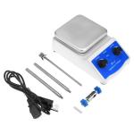 QWORK Magnetic Stirrer Hot Plate Mixer with 1000ml Capacity, 5x5 inch Size, 520°F Max Temperature - 100-2000 RPM