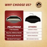 Pellet Grill Pizza Oven Attachment for Wood-Fired Cooking, Fits Traeger, GMG, Pit Boss, Camp Chef, Rec-Tec, Converts Grill to Pizza Oven, 800°F Heat, Stainless Steel