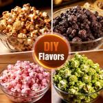 Popcorn Maker Machine - 99% High Popping Rated Air Popper Popcorn Maker, 2 Minutes Fast Making Electric Popcorn Machine with On/Off Switch, Oil-Free ETL Certified Popcorn Popper for Home, Party, Movie