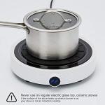 Lazy K Induction Cooktop Mat - Silicone Fiberglass Scratch Protector - for Magnetic Stove - Non Slip Pads to Prevent Pots from Sliding During Cooking_ Black (9.4inches)