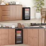 Dawmilon 3.2 Cu.Ft Mini Fridge – 120 Can Beverage Refrigerator with Glass Door, Adjustable Shelves & Temperature Control, Ideal Drink Cooler for Soda, Wine & Beer in Home or Office