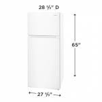 Frigidaire FRTE1622A 28 Inch Wide 16.03 Cu. Ft. Top Freezer Refrigerator with LED Lighting - White