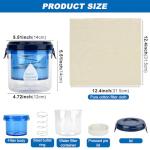 Greek Yogurt Strainer with Lid and Strainer Cloth, Ultra Fine Mesh Dry Yogurts Maker Separator, Reusable Yoghurt Filter to Makes Small Batches(450g)