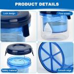 Greek Yogurt Strainer with Lid and Strainer Cloth, Ultra Fine Mesh Dry Yogurts Maker Separator, Reusable Yoghurt Filter to Makes Small Batches(450g)