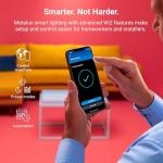 HALO 6” Dual Zone Smart Wi-Fi® Canless LED Light Powered by WiZ Pro 4 Pack, Dimmable Full Color w/SpaceSense, Smart Home Ready RLWZDZC6-4PK