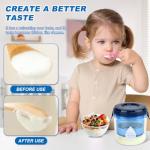 Greek Yogurt Strainer with Lid and Strainer Cloth, Ultra Fine Mesh Dry Yogurts Maker Separator, Reusable Yoghurt Filter to Makes Small Batches(450g)