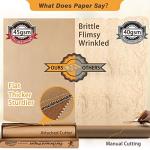 Unbleached 15 x 200 ft Parchment Baking Paper Roll - 250 Sq.Ft for Baking, Cooking, Grilling, Air Fryer and Steaming