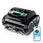 (2026 Upgrade) WYBOT C1 Pool Robot Vacuum for Inground Pools, 4-in-1 Cordless Robotic Pool Cleaner for Above Ground Pools up to 1,614 Sq.ft, Wall & Waterline Cleaning, 150-Min Runtime (Mirror Black)