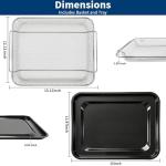 GXF Air Fry Basket & Tray Set for GE Oven, Replacement Parts for GE Appliances Range & Wall Oven PM48X120, 15” x 12” Tray Pan for Baking Roasting Draining & Crispy Air Frying, Dishwasher Safe