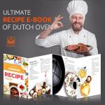 Overmont 2-in-1 Pre-Seasoned Dutch Oven & Skillet