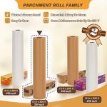 Unbleached 15 x 200 ft Parchment Baking Paper Roll - 250 Sq.Ft for Baking, Cooking, Grilling, Air Fryer and Steaming