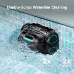 (2026 Upgrade) WYBOT C1 Pool Robot Vacuum for Inground Pools, 4-in-1 Cordless Robotic Pool Cleaner for Above Ground Pools up to 1,614 Sq.ft, Wall & Waterline Cleaning, 150-Min Runtime (Mirror Black)