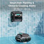 (2026 Upgrade) WYBOT C1 Pool Robot Vacuum for Inground Pools, 4-in-1 Cordless Robotic Pool Cleaner for Above Ground Pools up to 1,614 Sq.ft, Wall & Waterline Cleaning, 150-Min Runtime (Mirror Black)