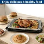 GXF Air Fry Basket & Tray Set for GE Oven, Replacement Parts for GE Appliances Range & Wall Oven PM48X120, 15” x 12” Tray Pan for Baking Roasting Draining & Crispy Air Frying, Dishwasher Safe