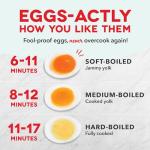 Dash Rapid Egg Cooker - Boiler, Poacher & Steamer - Includes Measuring & Recipe Guide - Dishwasher Safe - BPA Free - Holds 7 Eggs, Lavender