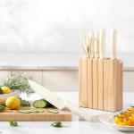 Premium Quality 8-Piece Knife Set with Block, Lightweight and Strong, ﻿ Ergonomic Handles for Home,Dishwasher Safe ﻿