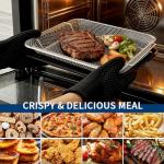 GXF Air Fry Basket & Tray Set for GE Oven, Replacement Parts for GE Appliances Range & Wall Oven PM48X120, 15” x 12” Tray Pan for Baking Roasting Draining & Crispy Air Frying, Dishwasher Safe