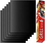 Non-Stick Grill Mat Set of 6 - Easy Clean