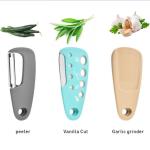 6-Piece Kitchen Gadget Set, Multi-Function Tools with Grater, Peeler, Pizza Cutter, Herb Stripper, Bottle Opener