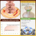 Flyseago Commercial Chocolate Fountain| 5 Tiers 18 lb Capacity| Large Hot Chocolate Fondue Tower| Stainless Steel Chocolate Melting Heating Machine for Nacho Cheese, Liqueurs, Party, Wedding