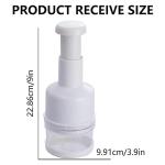 Food Chopper, Mini Garlic Dicer with Stainless Steel Blades, Hand-Press Vegetable Cutter for Onions, Tomatoes, Nuts - Kitchen Helper with Non-Slip Base, Easy to Clean & Save Time