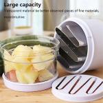 Food Chopper, Mini Garlic Dicer with Stainless Steel Blades, Hand-Press Vegetable Cutter for Onions, Tomatoes, Nuts - Kitchen Helper with Non-Slip Base, Easy to Clean & Save Time