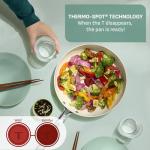 T-Fal Inspire Nonstick Ceramic Cookware Set, 10-Piece, Oven Safe to 500°F, Stockpot, Ceramic Pots and Pans Set, Frying Pans, Saucepans, Stockpot, Protectors, Mint Green