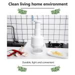 Food Chopper, Mini Garlic Dicer with Stainless Steel Blades, Hand-Press Vegetable Cutter for Onions, Tomatoes, Nuts - Kitchen Helper with Non-Slip Base, Easy to Clean & Save Time