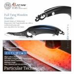 XYJ Kitchen Knives Set with Magnetic Knife Block, Cutting Board, Sharpener Rod, Scissors, Gloves, High Carbon Steel Blades, Bread Slicing Cleaver Vegetable Butcher Cooking Chef Knives