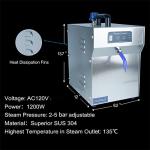 TDRFORCE Jewelry Steam Cleaner Machine Professional High Pressure Jewelry Cleaning Steamer Pro Jewelry Cleaners Best Jewelry Cleaner with Foot Pedal Control Fix & Nozzle Hose 2L Auto Water Supply