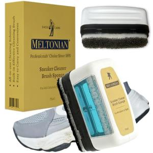 Meltonian Shoe Cleaner, Filled with Foaming Cleaning Solution & Built-In Brush Sponge, All-In-One Sneaker Cleaner System, No Water, No Bowl, No Tools Needed, 75ml