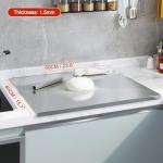 Stainless Steel Cutting Boards for Kitchen,304 Stainless Steel Chopping Boards with Lip and Non-slip silicone pad for Countertop Cutting Meats Fruits,Easy To Clean (15.7 * 23.6 * 0.06inch)