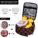 Horror Lunch Bag Insulated Reusable Lightweight Horror Lunch Box