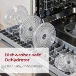 Rosewill Food Dehydrator Machine, 5 BPA-Free 12.6’ Trays, Adjustable Temperature Controls | 95-158°F | 350W, Jerky, Herbs, Fruit, Veggies, Dried Snacks, White