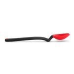 Dreamfarm Mini Supoon Non-Stick Sit-Up Silicone Scraping Cooking Spoon, Jar Scraper Measures 5ml Tsp - 8" Red