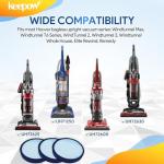 KEEPOW 304087001 Vacuum Filters for Hoover Windtunnel Vacuum UH71250, UH71255, UH72600, UH71230, UH70825, UH72630, UH72625, UH70832, UH70820, UH70830, UH70800, HEPA Washable And Reusable, 2 Pack