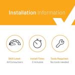 Smart Choice 242126602 Bottom Shelf Refrigerator Door Bin - Clear, Impact Resistant Freezer Replacement Compatible with Frigidaire, Fits Select Refrigerator Models