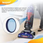 KEEPOW 304087001 Vacuum Filters for Hoover Windtunnel Vacuum UH71250, UH71255, UH72600, UH71230, UH70825, UH72630, UH72625, UH70832, UH70820, UH70830, UH70800, HEPA Washable And Reusable, 2 Pack