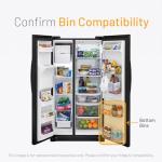 Smart Choice 242126602 Bottom Shelf Refrigerator Door Bin - Clear, Impact Resistant Freezer Replacement Compatible with Frigidaire, Fits Select Refrigerator Models