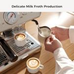 Kismile (2026 Upgrade Espresso Machine with Grinder, 20 Bar Expresso Coffee Machines with Milk Frother, Espresso machines for home, Removable Water Tank, Perfect for Cappuccino, Latte