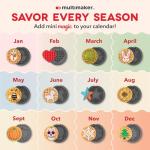 Dash MultiMaker® Mini System Removable Plate Set - Nonstick Replacement Plates for Fun-Shaped Waffle Breakfast - Waffle Maker Not Included - 4-Inch - Two-Pack - Unicorn & Dinosaur