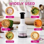 Vegetable Chopper, Onion Chopper, Garlic Chopper, Nuts Chopper - Hand Chopper For Vegetables Salads Fruits, Nuts.