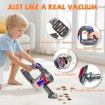 BAYMI 3-in-1 Kids Vacuum that Really Works - Toddler Vacuum Cleaning Toy Set, Kids Working Play Vacuum Cleaner with Real Suction, Montessori Housekeeping Toy for Toddlers 3+