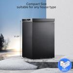 Kismile 3.0 Cubic Feet Chest Freezer with 2 Removable Basket Free Standing Top Open Door Compact Freezer with Adjustable Temperature for Home/Kitchen/Office/Bar