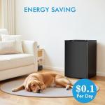 COWSAR 3.0 Cu.Ft Upright Freezer, Compact Freezer, Standing Deep Freezer with Adjustable Thermostat, Removable Shelves & Reversible Door, Fast Cooling for Office,Dorm,Commercial, Black